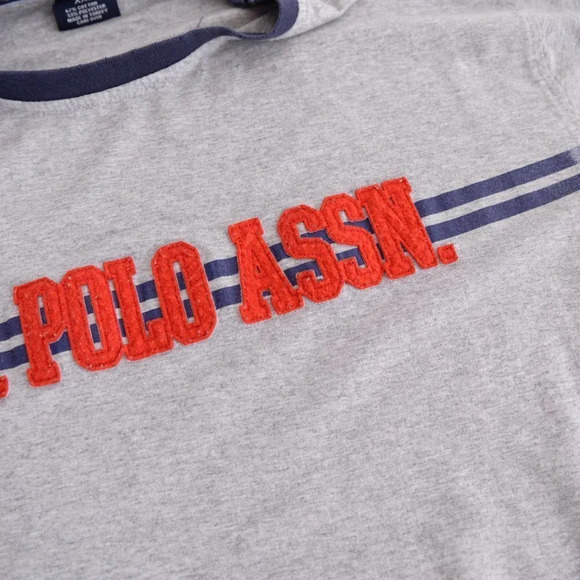 Vintage Y2K US Polo Assn. Grey Long Sleeve T-Shirt Size 2XL - Picture 8 of 15